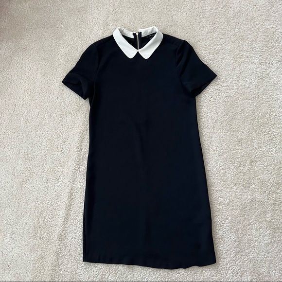 Armani Exchange Black Dress with White Collar - Picture 2 of 4